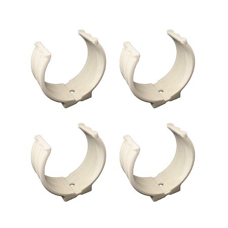 Kit 4 Abraçadeira Impacto Cano Tubo 100mm 4'' Branca Estrela