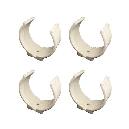 Kit 4 Abraçadeira Impacto Cano Tubo 75mm 3'' Branca Estrela