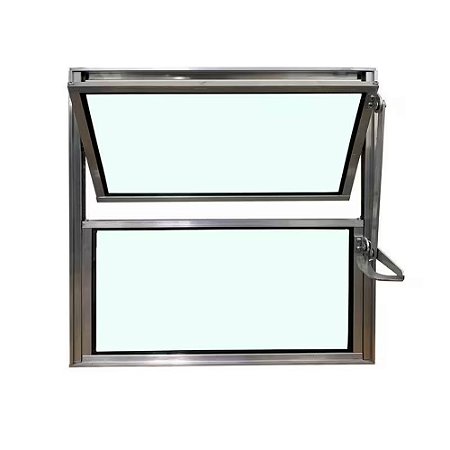 Vitrô Basculante Janela Banheiro Alumínio Vidro Boreal 40x40