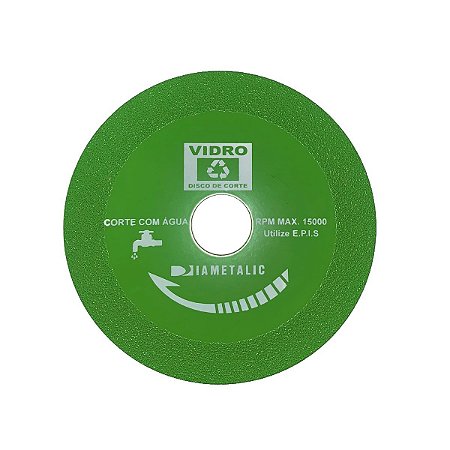 Disco Diamantado Corta Vidro 22,23/20mm X 110mm Diametalic