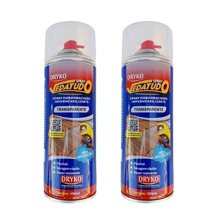 Kit 2 Spray Emborrachado Impermeável Borracha Líquida 100ml