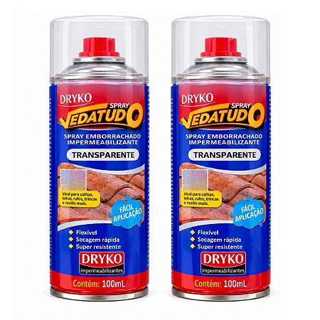 Kit 2 Spray Emborrachado Impermeável Borracha Líquida 100ml