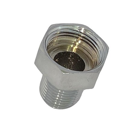 Bucha Reversão Latão Cromado Rosca Macho 1/2'' X Fêmea 3/4''