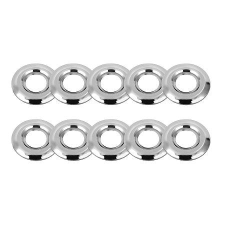 Kit 10 Canopla Tampa Acabamento Torneira Inox Cromado 3/4''