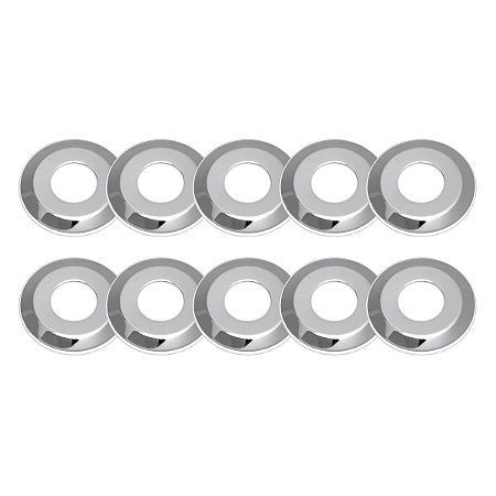 Kit 10 Canopla Tampa Acabamento Torneira Inox Cromado 1/2''