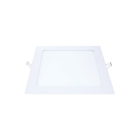 Painel Plafon LED Embutir Quadrado Luz Neutra 4000K 18W 22cm