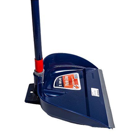 Pá de Lixo Dobrável Pazinha Flexível Limpeza Cabo Longo 95cm
