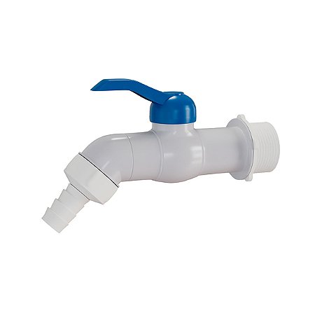 Torneira Esfera PVC Jardim Tanque 1/2" 3/4" Branca Estrela