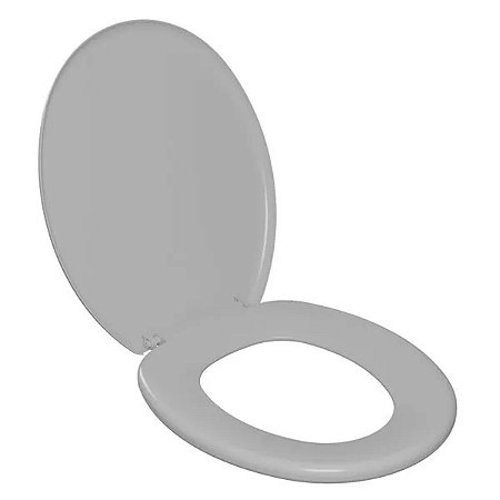 Assento Vaso Sanitário Universal Oval Soft Cinza Astra