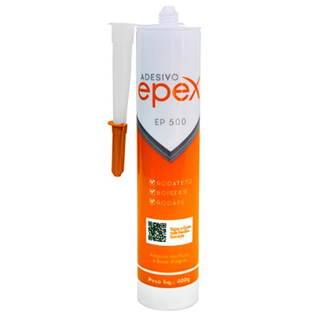 Cola Adesivo EP500 P/ Rodateto Rodapé Boiserie 400g Epex