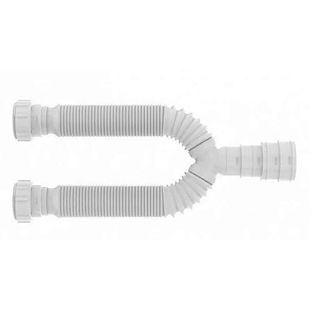 Sifão Click Duplo Universal Flexível Instala Fácil Branco