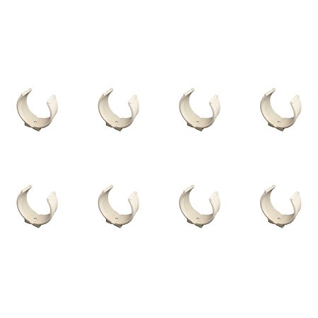 Kit 8 Abraçadeira Impacto Cano Tubo 50 mm 2'' Branco Estrela