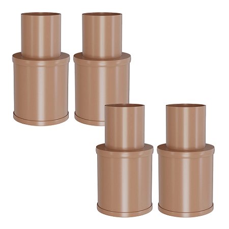 Kit 4 Luva De Expansão Soldável 25mm 3/4" Marrom Estrela