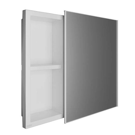 Armário Banheiro C/ Nicho E Espelho 54x46x10cm Branco Astra