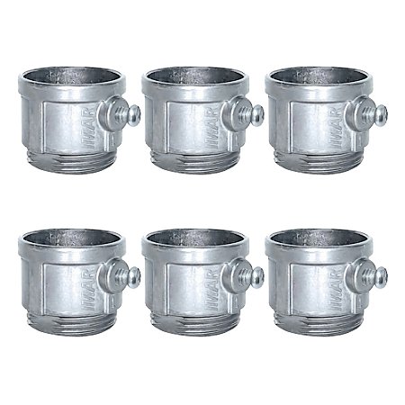 Kit 6 Conector Unid Cônico Condulete C/ Rosca 3/4" Alumínio