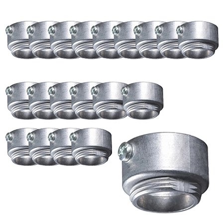 Kit 20 Conector Unid Cônico P Condulete C/ Rosca 1" Alumínio