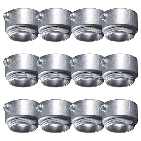 Kit 12 Conector Unid Cônico P Condulete C/ Rosca 1" Alumínio