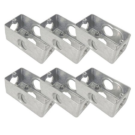 Kit 6 Condulete Multiplo Dailet X S/ Tampa 3/4'' Alumínio
