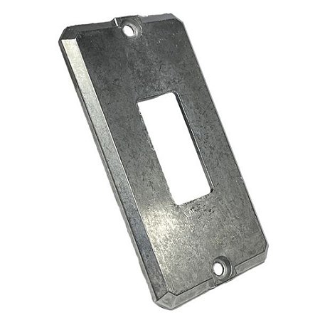 Tampa Espelho P/ Condulete 1 Posto 1 Tomada 3/4" Alumínio