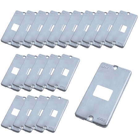 Kit 20 Tampa Condulete 1 Posto 1 Tomada RJ45 3/4' Alumínio