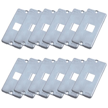 Kit 12 Tampa Condulete 1 Posto 1 Tomada RJ45 3/4' Alumínio