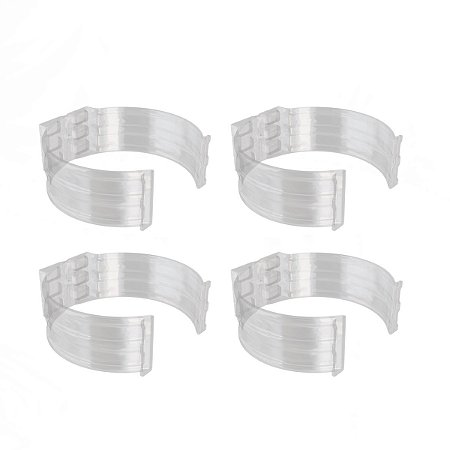 Kit 4 Abraçadeira Impacto P/ Cano 20mm 1/2'' Incolor Estrela