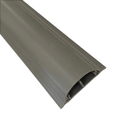Canaleta P/ Piso Chão Cabos Fios 2 Divisórias 50x15 Cinza 2m