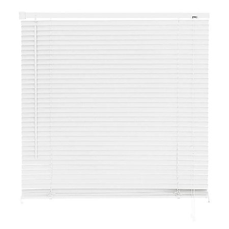 Persiana Cortina Horizontal Branca PVC 25mm 100x130cm Atlas