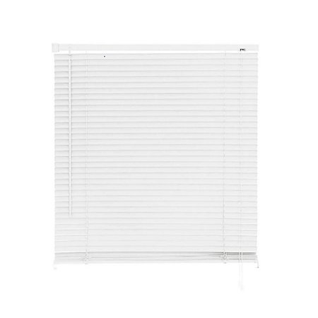 Persiana Cortina Horizontal Branca PVC 25mm 120x130cm Atlas