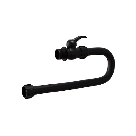 Engate Flexível C/ Registro PVC 1/2'' X 60cm Preto Estrela