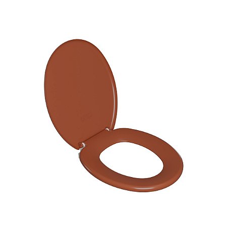 Assento Vaso Sanitário Universal Oval Soft Caramelo Astra