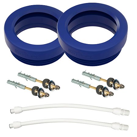 Kit 2 Instalação Vaso Sanitário Caixa Acoplada 3Pçs Estrela