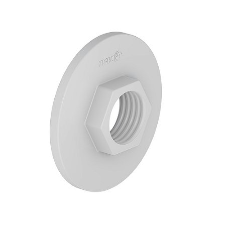 Flange Roscável Com Sextavado Sem Furo PVC Branco 2'' Tigre