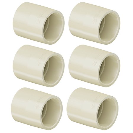 Kit 6 Luva P/ Água Quente Aquatherm CPVC 22mm Tigre