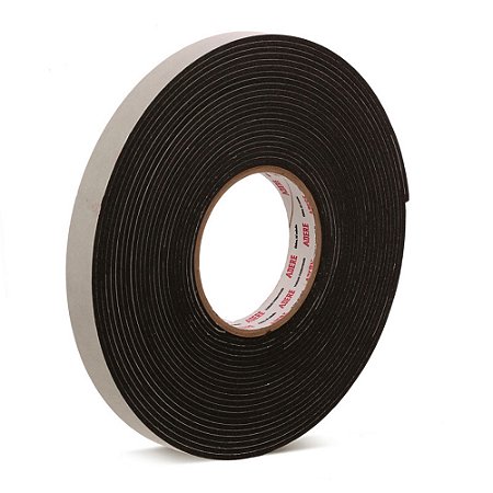 Fita Adesiva De Espuma P/ Vedação Preta 19mm x 5m Adere