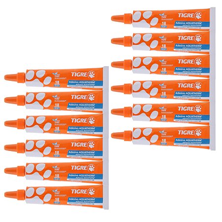 Kit 12 Adesivo Plástico Cola Aquatherm CPVC Bisnaga 17g