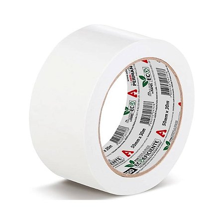 Fita Dupla Face Papel Branca Uso Geral 50mm x 30m Adere