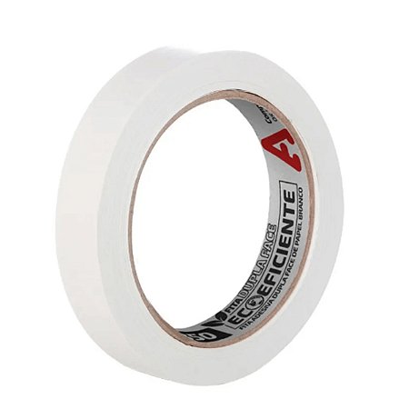 Fita Dupla Face Papel Branca Uso Geral 25mm x 30m Adere