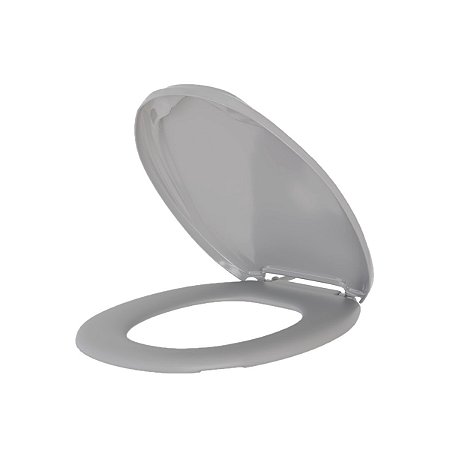 Assento Sanitário Tampa Oval Soft Soprado Cinza Estrela