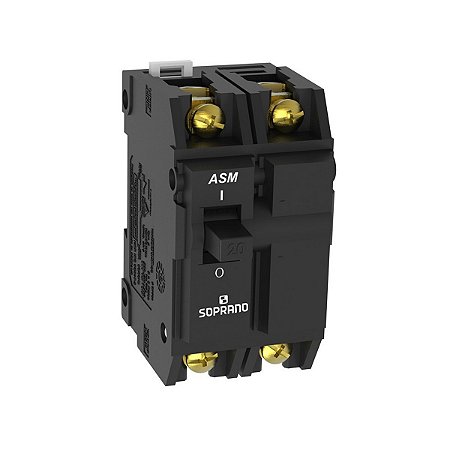 Disjuntor Nema 30 Amperes Bipolar Preto Soprano