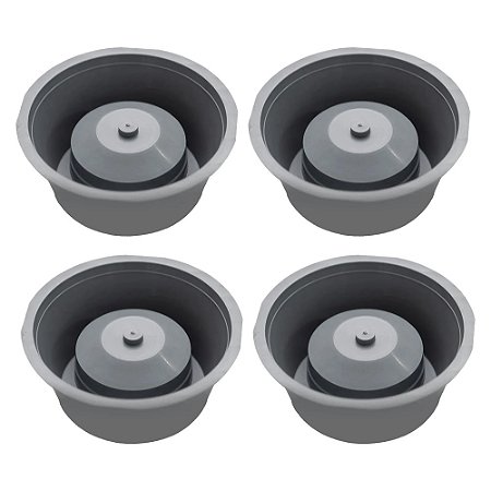 Kit 4 Adaptador P/ Porta Grelhas Evita Mau Cheiro 10cm Astra