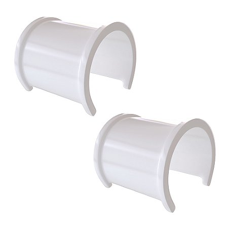 Kit 2 Luva Tapa Furo Rachadura Cano Esgoto PVC 50mm 2''