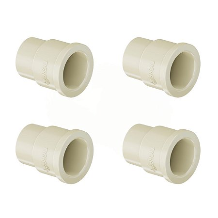 Kit 4 Luva Transição Soldável Aquatherm CPVC 22x25mm Tigre