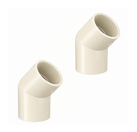 Kit 2 Joelho Cotovelo 45º Conexão Aquatherm CPVC 22mm Tigre