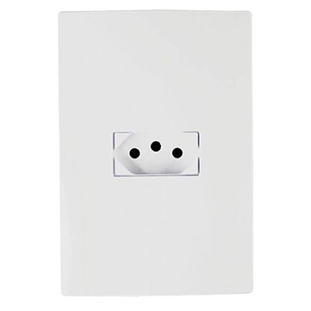 Conjunto Tomada Elétrica Branca 2P+T 10A 250V I9 Ilumi