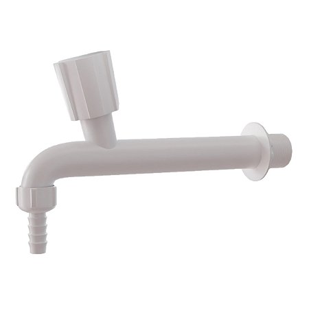 Torneira Pia Longa C/ Bico 1/2'' x  3/4'' Branca Estrela