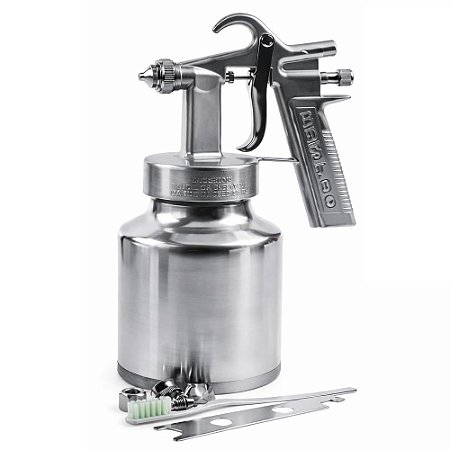 Pistola De Pintura Tinta Baixa Pressão Alumínio 1L Bestfer