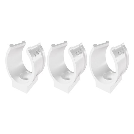 Kit 3 Abraçadeira Impacto P/ Cano Tubo 16mm 5/8'' Branca Estrela