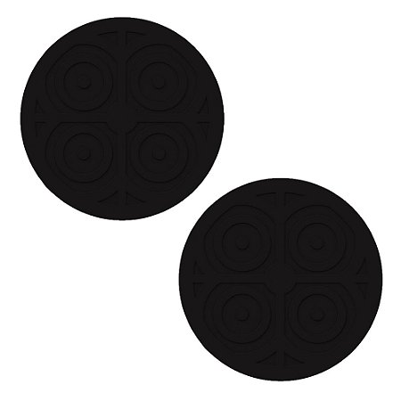 Kit 2 Protetor Ralo Anti Inseto Redondo 150mm Preto PVC