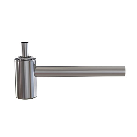 Sifão Copo Tubo Pia Lavatório 7/8'' 30cm Cromado Inox